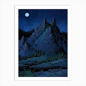 Night Of The Wolf Art Print