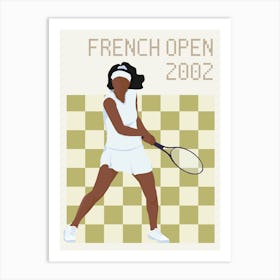 French Open 2002 Tennis Art Print