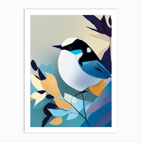 Carolina Chickadee Pop Matisse Bird Art Print