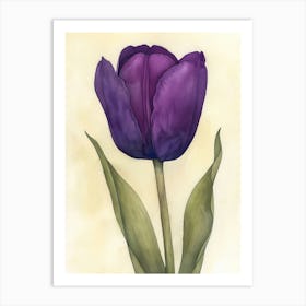 Purple Tulip 7 Art Print