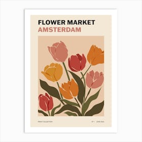 Amsterdam Flower Market Art Print