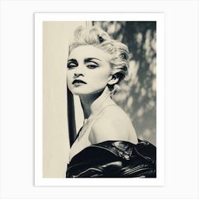 Singer Madonna Music Portrait Smoke Art Print