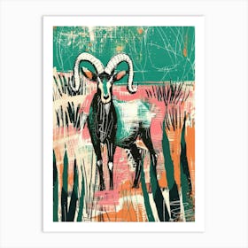 Ram Canvas Print Art Print