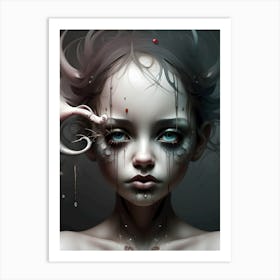 Girl With Horns~ Escape Clause ~ Reimagined 1 Art Print