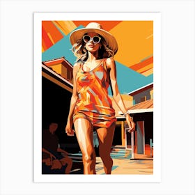 Beach Girls 4 Art Print