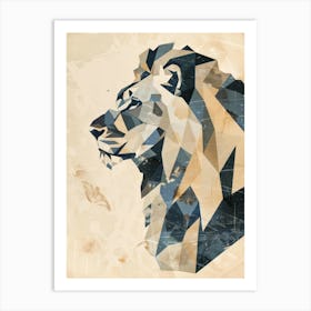 Geometric Lion 1 Art Print