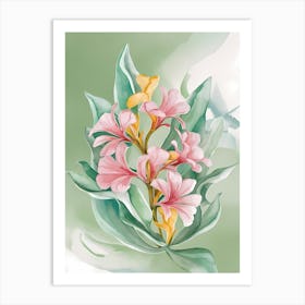 Watercolor Flowers 28 Art Print