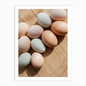 Eggs On A Table Art Print