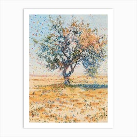 Tree In A Field Art Print