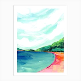 Tropical Beach Landscape Art Print