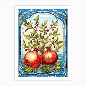 Pomegranate Illustration 2 Art Print