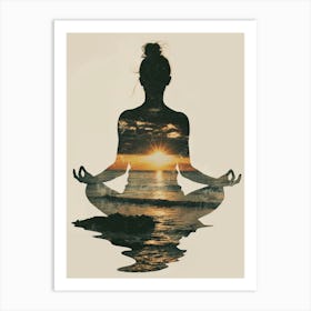 Yoga And Meditation 1 Art Print