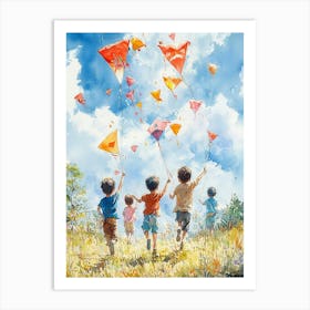 Kites In The Sky Art Print