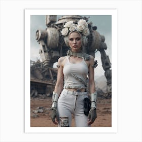 Post-Apocalyptic Girl Art Print