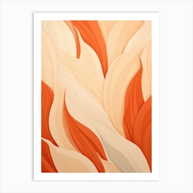 Abstract Flames Art Print