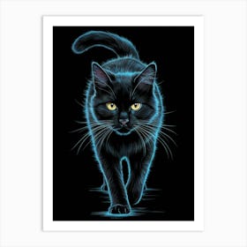 Black Cat Art Print