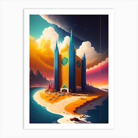 Ethereal Cascade Art Print