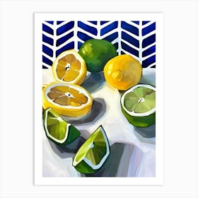 Lemons And Limes Art Print