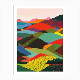 Amboró National Park 1 Bolivia Abstract Colourful Art Print