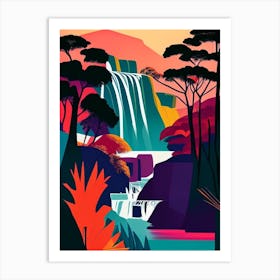 Victoria Falls National Park Zimbabwe Pop Matisse Art Print