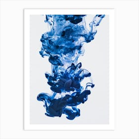 Blue Ink 5 Art Print