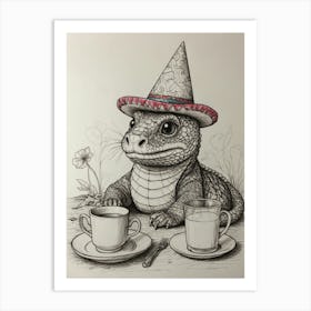 Mexican Lizard Art Print