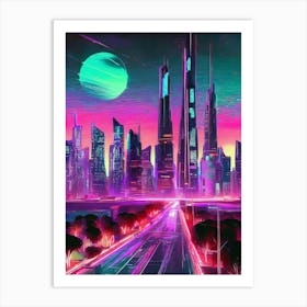 Futuristic Cityscape 4 Art Print