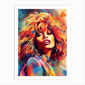 Tina Turner Abstract Painting 2 Art Print