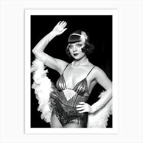 1920's Burlesque Dancer ~Reimagined 88 Art Print