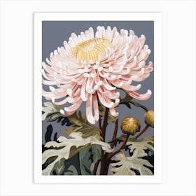 Chrysanthemum 2 Flower Painting Art Print