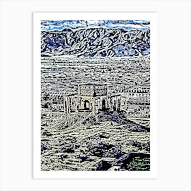 Kabul City Abstract Art Print