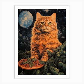 Pizza Cat 1 Art Print