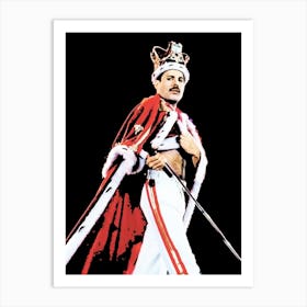 Freddie Mercury queen band music Art Print