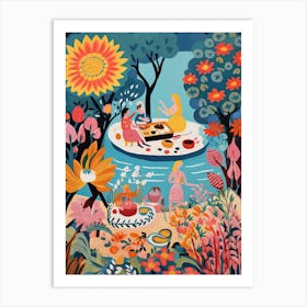 House Garden Vintage 2 Art Print