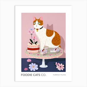 Foodie Cats Co Cat And A Trifle Cake 7 Art Print