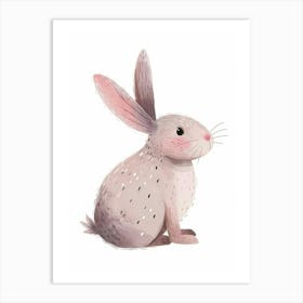 Argente Rabbit Kids Illustration 4 Art Print