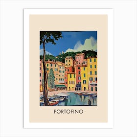 Portofino Italy 10 Vintage Travel Poster Art Print