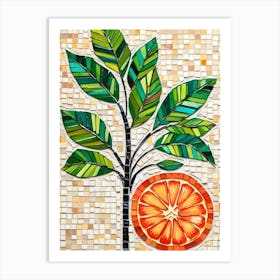 Orange Tree Mosaic 1 Art Print