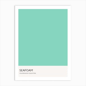 Seafoam Colour Block Poster Art Print