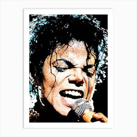 Michael Jackson king of pop music 26 Art Print