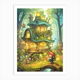 House In The Forest Art Print