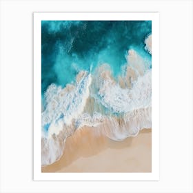 Aerial View Of A Beach 72 Art Print