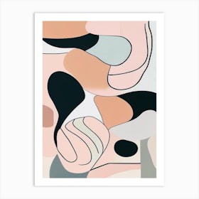 Abstract Gravity Musted Pastels Art Print