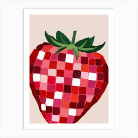 Strawberry Mosaic Art Print