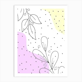 Abstract Floral Pattern Art Print