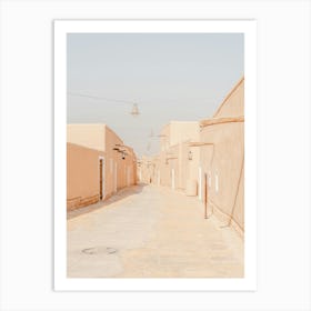 Street In The Desert In The Middle East Art Print