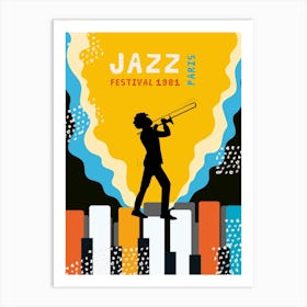 Jazz Festival Poster Art Print