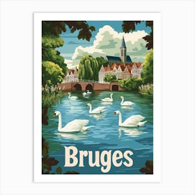 Aihrgdesign A Mid Century Modern Travel Poster For Bruges Sho Bb1c8145 7dc7 4c53 8c30 E7b3fd8e5991 0 Art Print