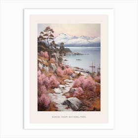 Dreamy Winter National Park Poster  Nahuel Huapi National Park Argentina 3 Art Print