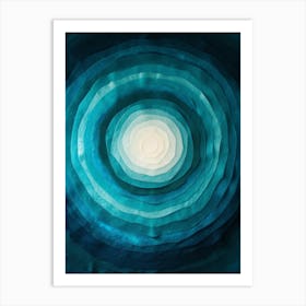 Blue Circle 1 Art Print